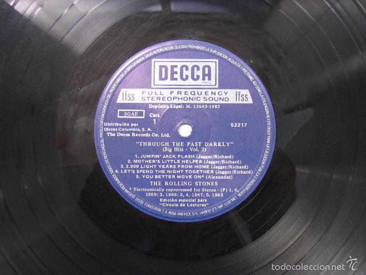 Discos de vinilo: LP ROLLING STONES. THROUGH THE PAST DARKLY 1967 - Foto 3
