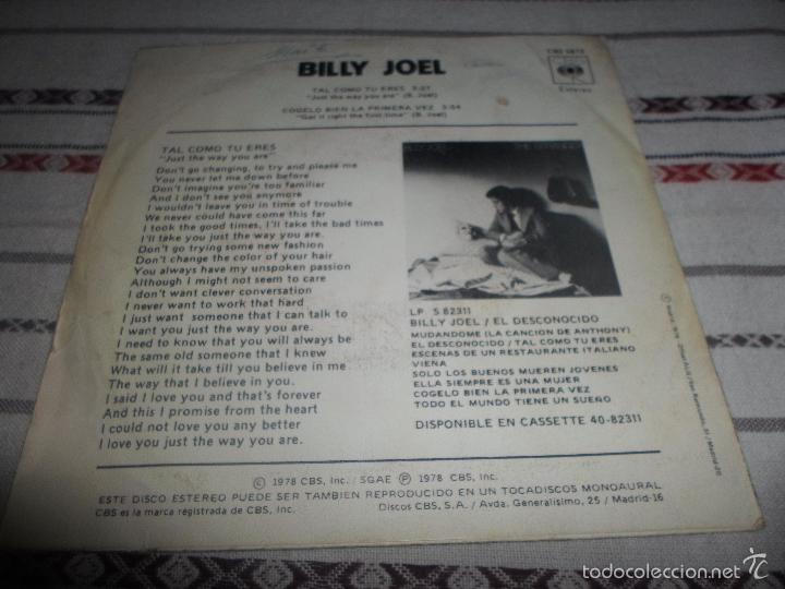 Discos de vinilo: BILLY JOEL TAL COMO ERES - Foto 2