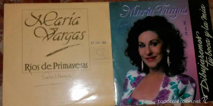 Discos de vinilo: LOTE DE 2 SINGLES DE MARIA VARGAS - Foto 1