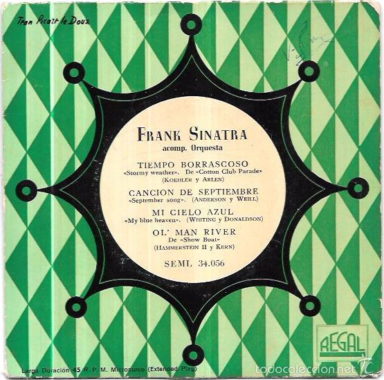 Discos de vinilo: SINGLE. FRANK SINATRA. ACOMP. ORQUESTA. - Foto 1