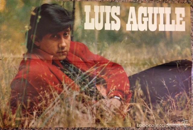Discos de vinilo: POSTER DE LUIS AGUILE, 1970, 94X62 - Foto 1
