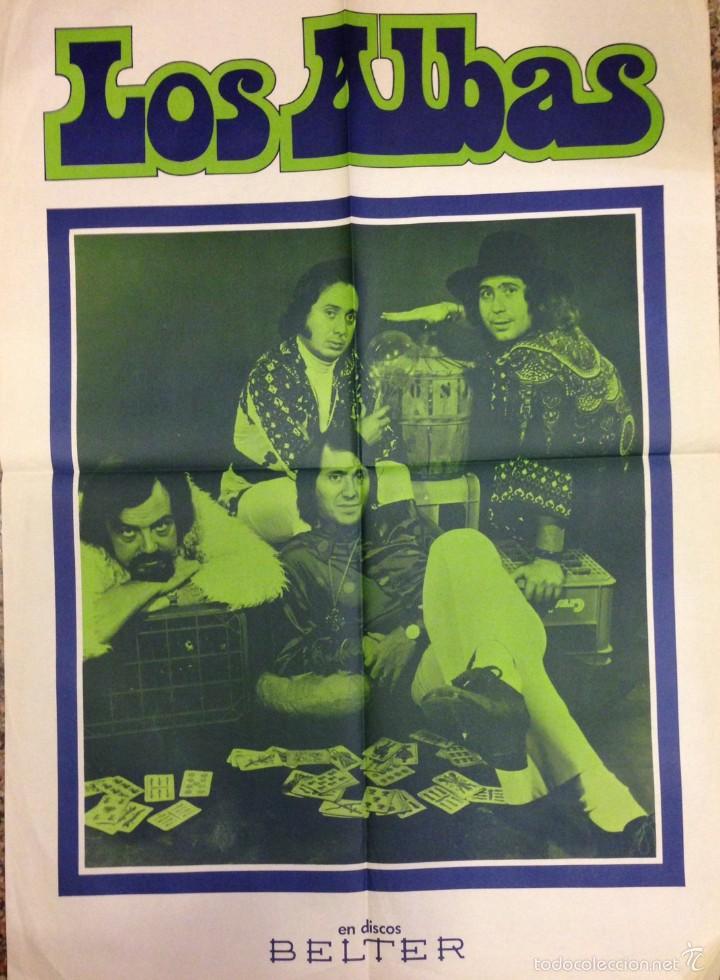 Discos de vinilo: POSTER DE LOS ALBAS 96X66, A&Ntilde;OS 70 - Foto 1