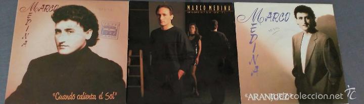 Discos de vinilo: LOTE DE 3 SINGLES DE MARCO MEDINA - Foto 1