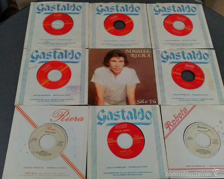 Discos de vinilo: LOTE DE 10 SINGLES DE MIGUEL RIERA - Foto 1