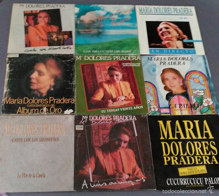 Discos de vinilo: LOTE DE 9 SINGLES DE MARIA DOLORES PRADERA - Foto 1