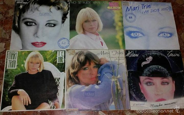 Vinyl records: LOTE DE 6 SiNGLES DE MARI TRINI