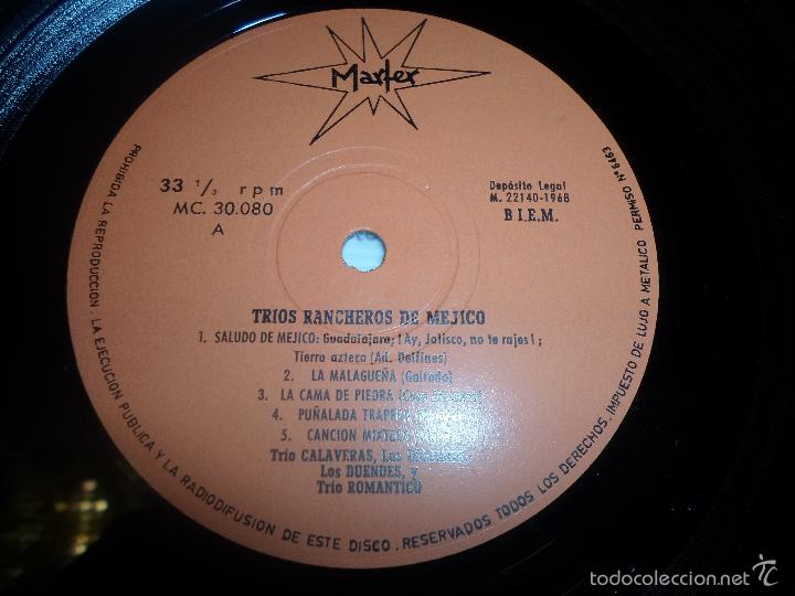 Discos de vinilo: TRIOS RANCHEROS DE MEJICO - Foto 2