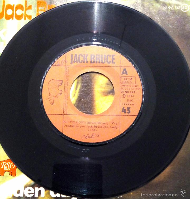 Discos de vinilo: SINGLE JACK BRUCE - KEEP IT DOWN - GOLDEN DAYS - POLYDOR 1974. - Foto 3