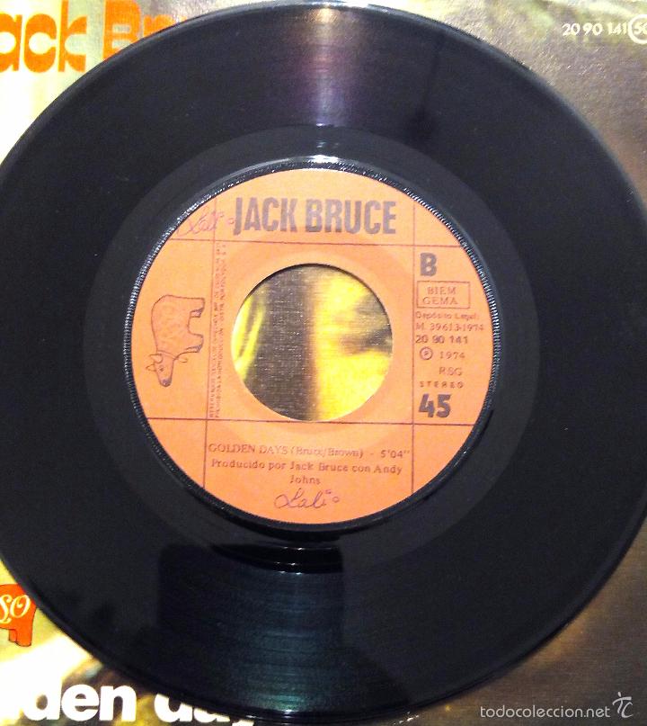 Discos de vinilo: SINGLE JACK BRUCE - KEEP IT DOWN - GOLDEN DAYS - POLYDOR 1974. - Foto 4