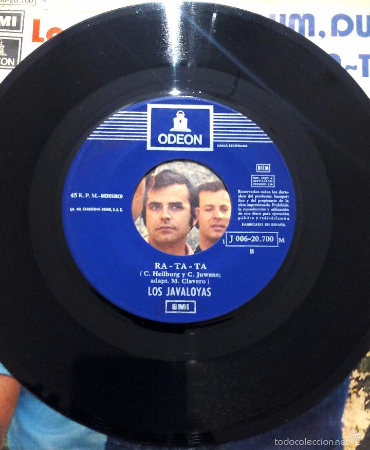 Discos de vinilo: SINGLE LOS JAVALOYAS - DUM, DUM - RA-TA-TA - ODEON 1971. - Foto 4