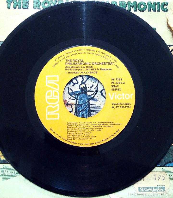 Discos de vinilo: SINGLE THE ROYAL PHILHARMONIC ORCHESTRA - HOOKED ON CLASSICS - RCA 1981. - Foto 3