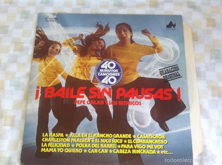 Discos de vinilo: LP PEPE GALAN Y LOS RITMICOS-BAILE SIN PAUSA - Foto 1