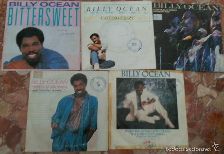 Discos de vinilo: LOTE DE 5 SINGLES DE BILLY OCEAN - Foto 1
