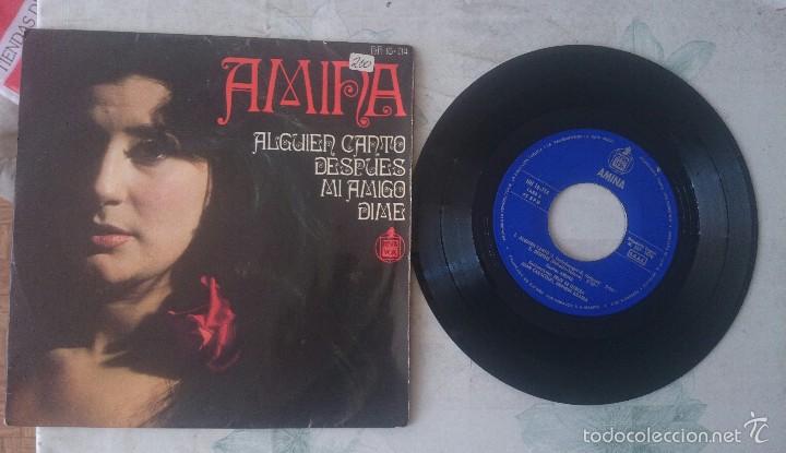 Discos de vinilo: AMINA: ALGUIEN CANTO+ 3 (HISPAVOX 1970) - Foto 1