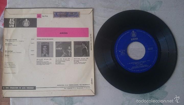 Discos de vinilo: AMINA: ALGUIEN CANTO+ 3 (HISPAVOX 1970) - Foto 2
