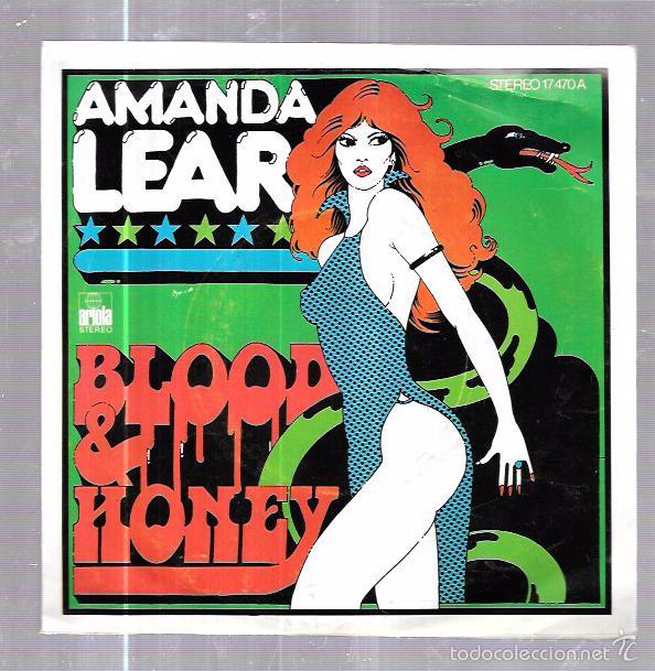 Discos de vinilo: SINGLE. AMANDA LEAR. BLOOD & HONEY. - Foto 1