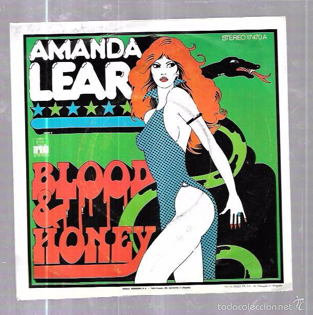 Discos de vinilo: SINGLE. AMANDA LEAR. BLOOD & HONEY. - Foto 2