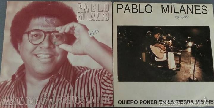 Discos de vinilo: LOTE DE 2 SINGLES DE PABLO MILANES - Foto 1