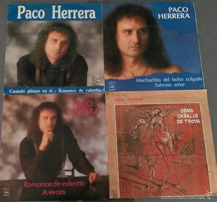 Discos de vinilo: LOTE DE 4 SINGLES DE PACO HERRERA - Foto 1