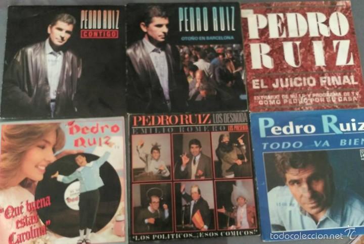 Discos de vinilo: LOTE DE 5 SINGLES DE PEDRO RUIZ - Foto 1
