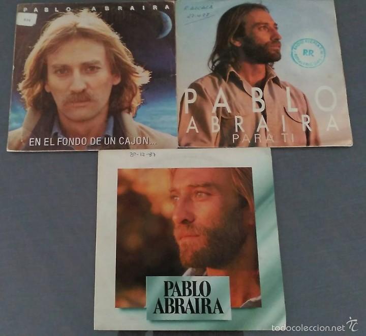 Discos de vinilo: LOTE DE 3 SINGLES DE PABLO ABRAIRA - Foto 1