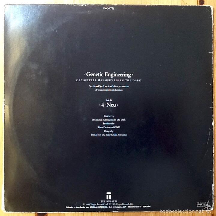 Discos de vinilo: O.M.D. : GENETIC ENGINEERING [VIRGIN - ESP 1983] 12 - Foto 2
