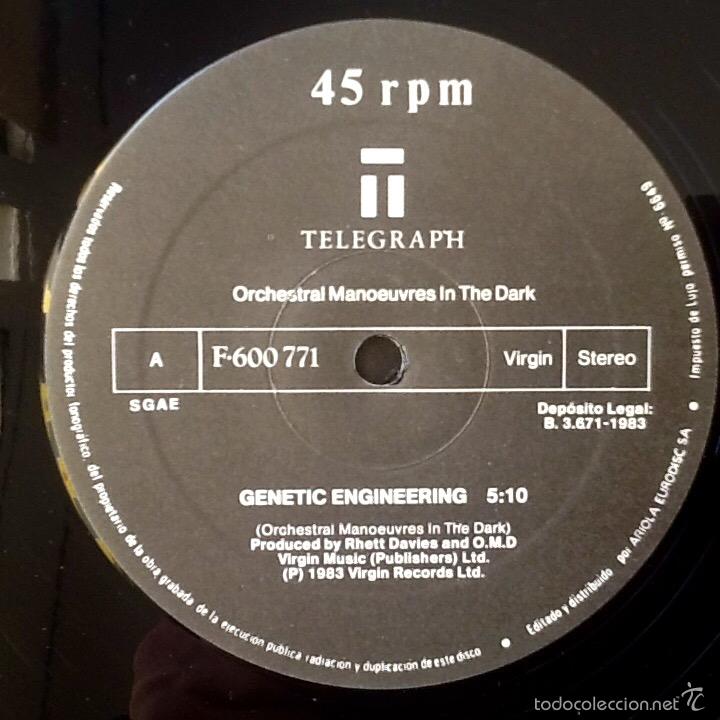 Discos de vinilo: O.M.D. : GENETIC ENGINEERING [VIRGIN - ESP 1983] 12 - Foto 3