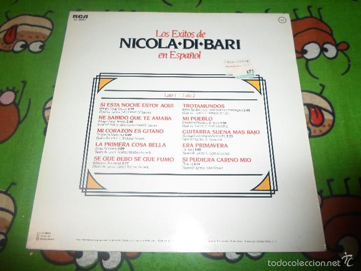 Discos de vinilo: LOS EXITOS DE NICOLA DI BARI EN ESPA&Ntilde;OL - Foto 3