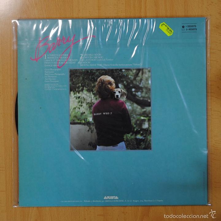 Discos de vinilo: BARRY MANILOW - BARRY - LP - Foto 2