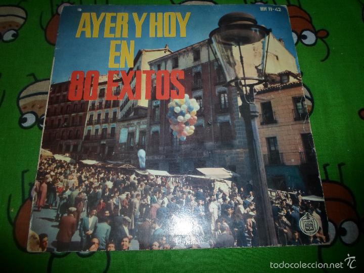 Discos de vinilo: AYER Y HOY EN 80 EXITOS - Foto 1