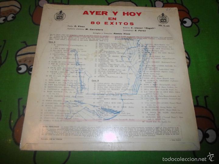Discos de vinilo: AYER Y HOY EN 80 EXITOS - Foto 3