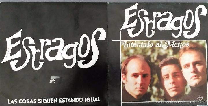 Discos de vinilo: LOTE DE DOS SINGLES DE ESTRAGOS - Foto 1