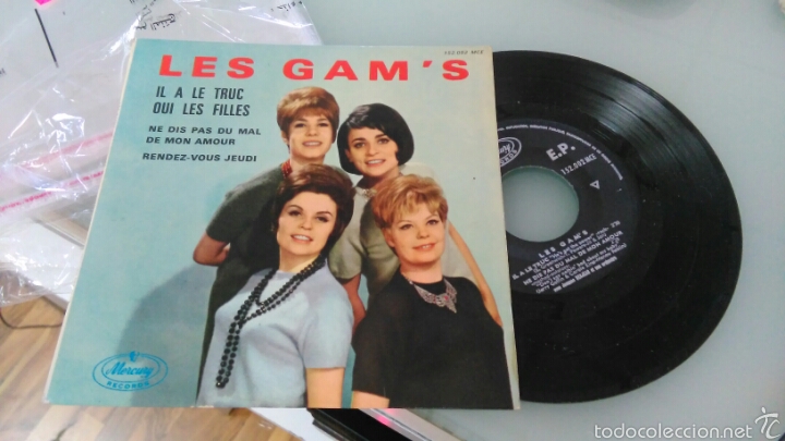 Discos de vinilo: Les gam's ep il a le truc oui les filles + 3.francia