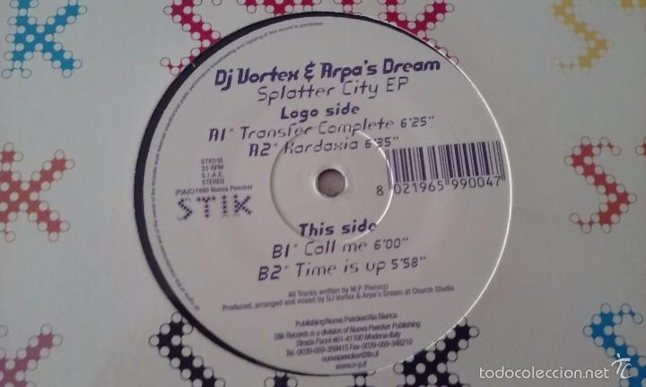 Discos de vinilo: DJ Vortex & Arpas Dream - Splatter City EP - 1999 - Foto 1