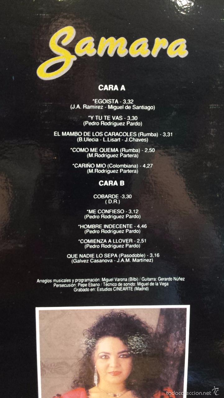 Discos de vinilo: SAMARA. CARACOLES. LP / JAZM&Iacute;N - 1992 / MBC. ***/*** - Foto 2