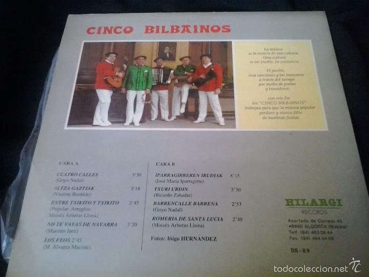 Discos de vinilo: CINCO BILBAINOS - HOY Y SIEMPRE LP - Foto 2