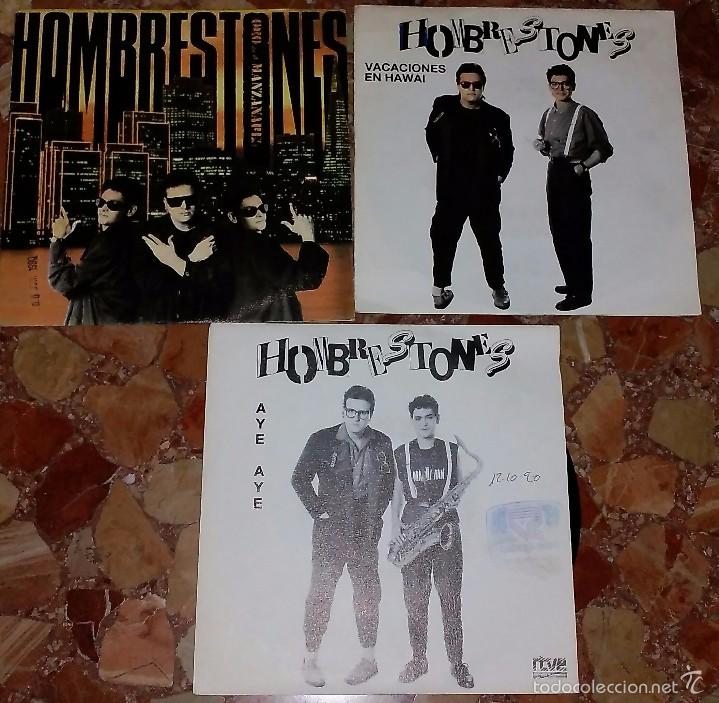 Discos de vinilo: LOTE DE 3 SINGLES DE HOMBRESTONES - Foto 1