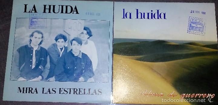 Discos de vinilo: LOTE DE DOS SINGLES DE LA HUIDA - Foto 1