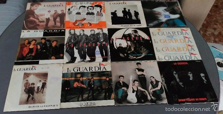 Discos de vinilo: LOTE DE 11 SINGLES LA GUARDIA - Foto 1