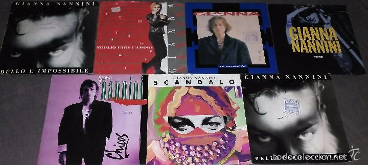 Discos de vinilo: LOTE 7 SINGLES GIANNA NANNINI - Foto 1