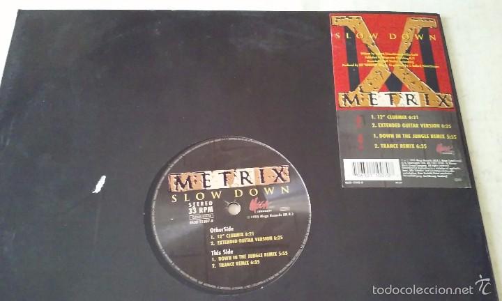 Discos de vinilo: Metrix - Slow Down - 1995 - Foto 1