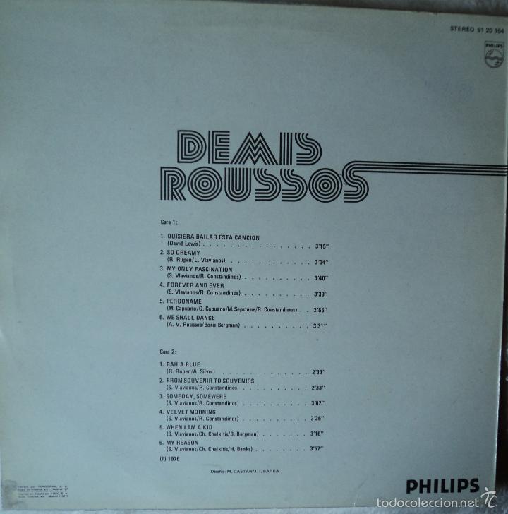 Discos de vinilo: Demis Roussos - Super - Edici&oacute;n de 1976 de Espa&ntilde;a - Foto 2