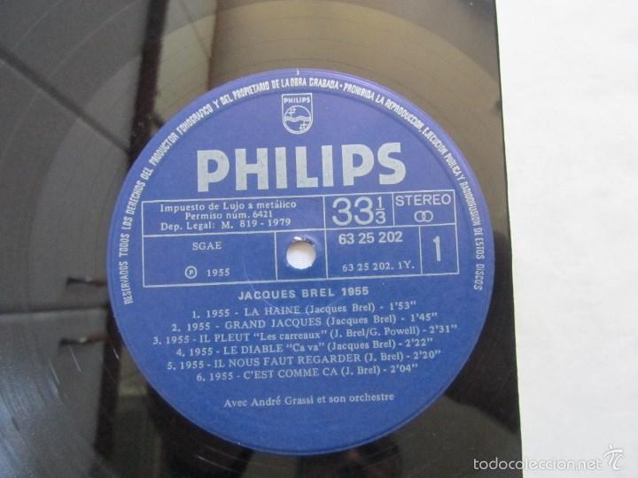 Discos de vinilo: Jacques Brel Grand Jacques 1956 - Foto 5