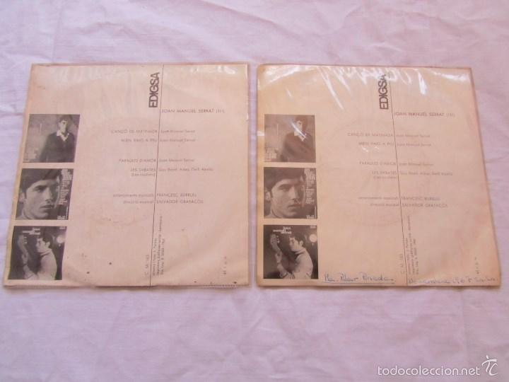 Discos de vinilo: 3 singles de Joan Manuel Serrat - Foto 7