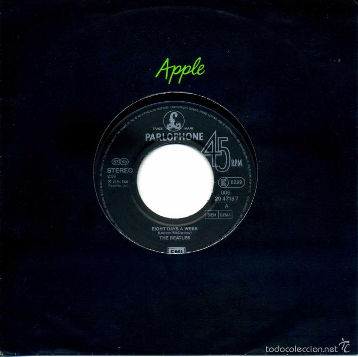 Discos de vinilo: The Beatles &ndash; Eight Days a week/No Reply (SINGLE. Parlophone) - Foto 1
