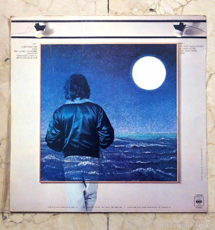 Discos de vinilo: LP VICTOR MANUEL - LUNA - CBS 1980. - Foto 2