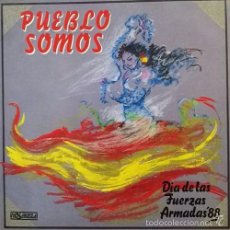 Discos de vinilo: CANTORES DE HISPALIS PUEBLO SOMOS MAXI SINGLE CONMEMORATIVO DIA DE LAS FUERZAS ARMADAS 1988 R@RISIMO