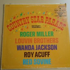 Discos de vinilo: L.P. COUNTRY STAR PARADE. VOLUMEN 1- ROGER MILLER,Y MUCHOS MÁS.. Lote 58269383
