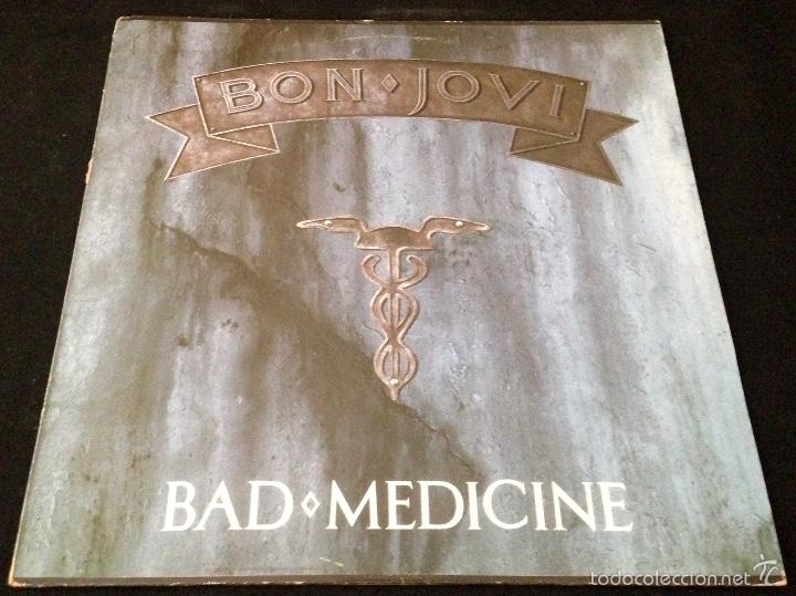 Discos de vinilo: BON JOVI - BAD MEDICINE - Foto 1