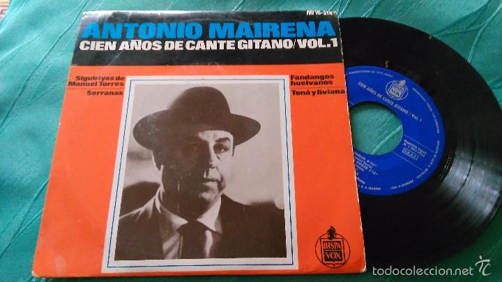 Discos de vinilo: Antonio mairena ep sin poder hablarte + 3.1965 - Foto 1